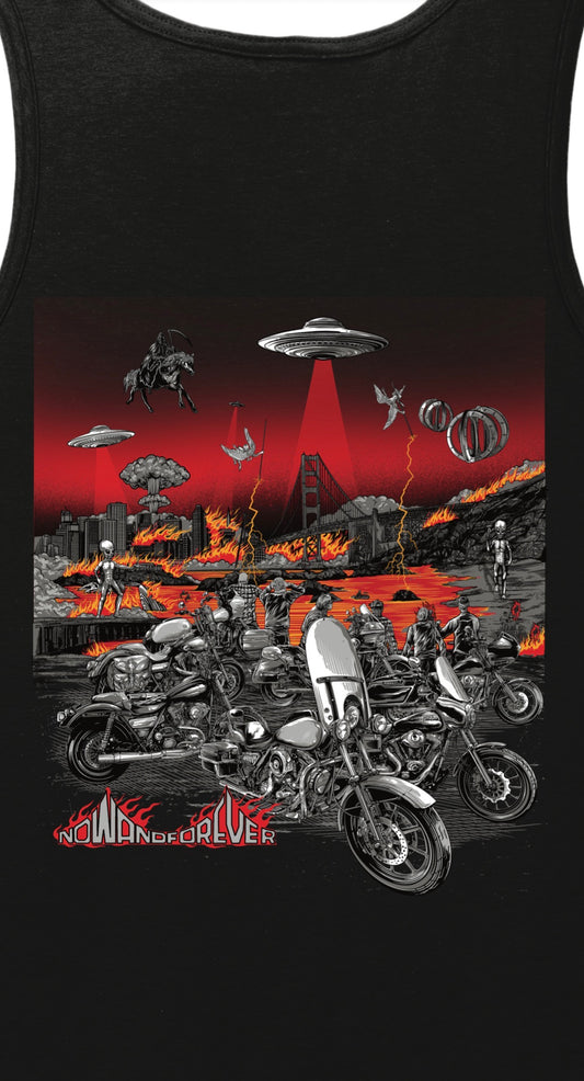 San Francisco Invasion heavyweight tee by Now & Forever Industries, Marin Headlands invasion print
