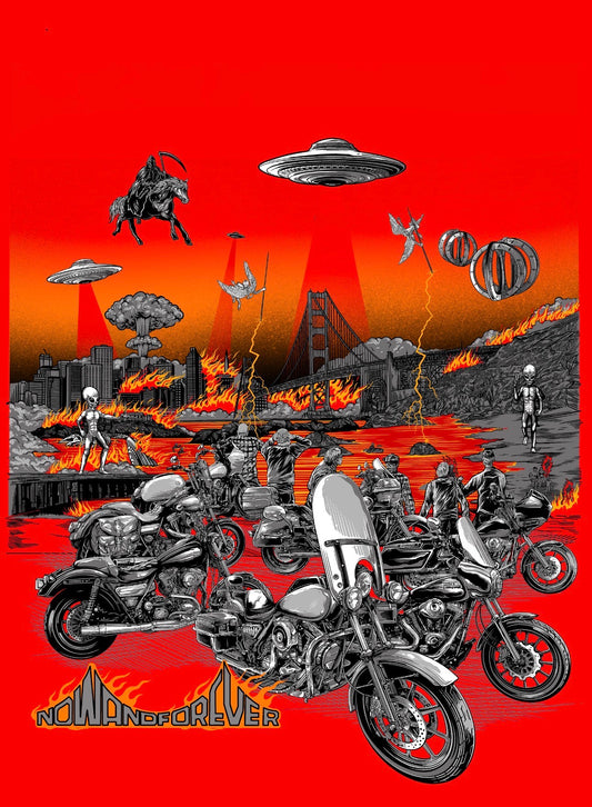 San Francisco Invasion tank top by Now & Forever Industries, printed with the Marin Headlands invasion artwork
